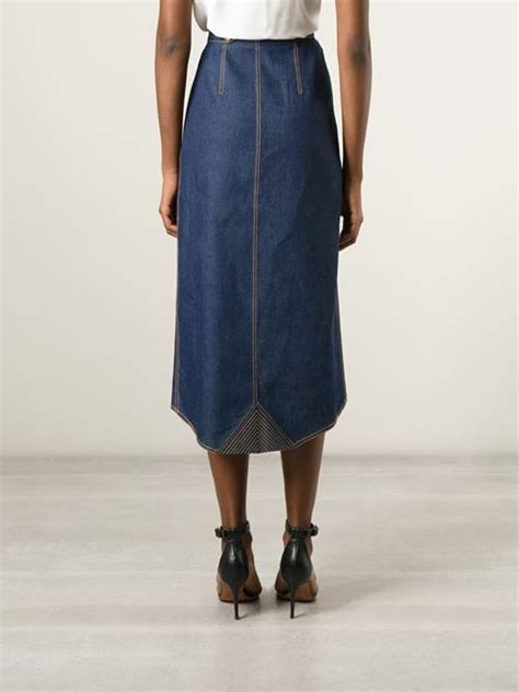 balloon skirt dior|christian dior denim skirt.